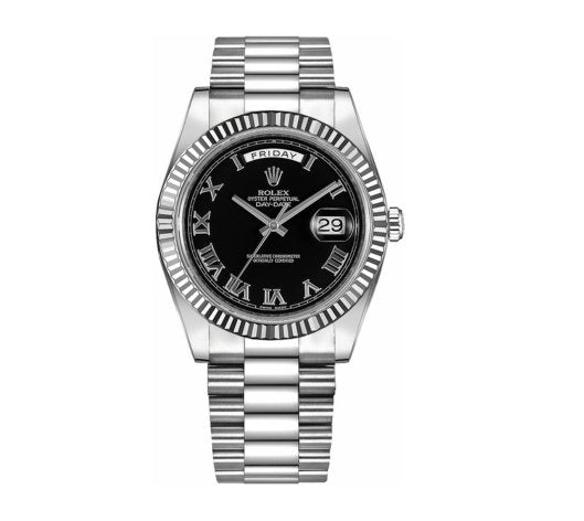 Rolex Day-Date 41 Black Roman Numeral