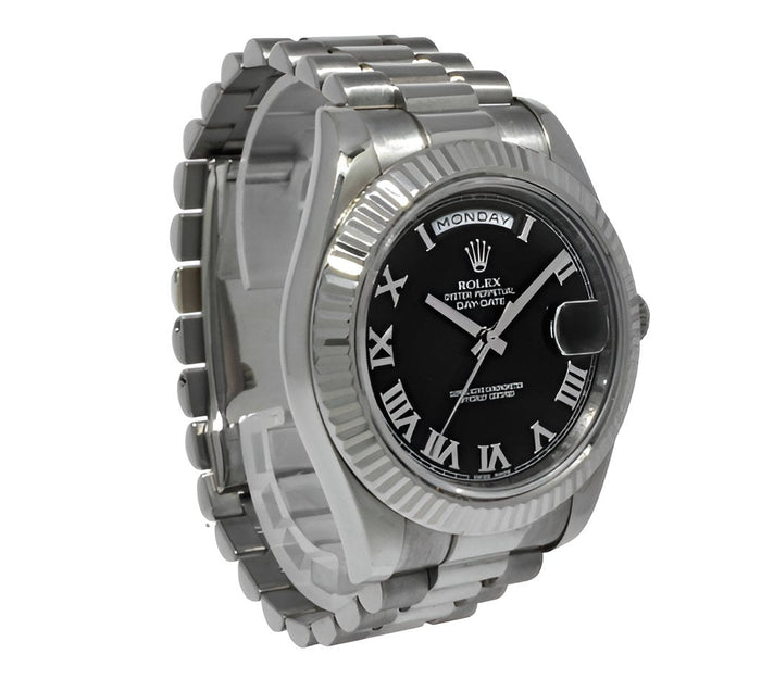 Rolex Day-Date 41 Black Roman Numeral
