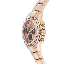 Rolex Daytona Pink Gold & Black Index Dial Gold Bezel Oyster Bracelet