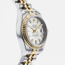 Rolex Silver Gold Stainless Steel Datejust 179173 Automatic Women's Wristwatch - BEAUTY BAR