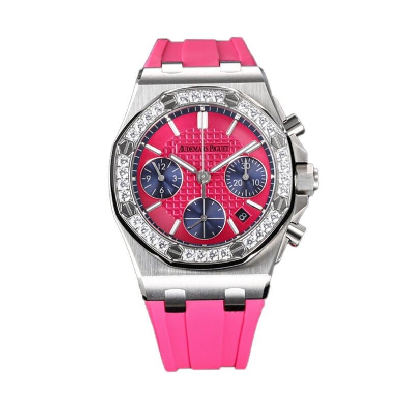 Royal Oak Offshore Selfwinding Chronograph 37mm Pink Dial in Steel 26231ST