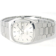 Vintage Omega Seamaster Automatic Day Date White Silver Square 1020 Cal Watch - BEAUTY BAR