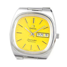 Vintage Omega Seamaster Automatic Day Date Yellow Silver Square 1020 Cal Watch - BEAUTY BAR