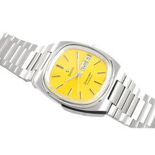 Vintage Omega Seamaster Automatic Day Date Yellow Silver Square 1020 Cal Watch - BEAUTY BAR