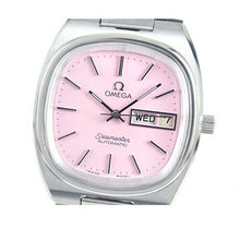 Vintage Omega Seamaster T Automatic Day G Date Pink Custom Dial Watch - BEAUTY BAR