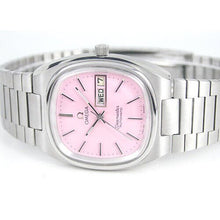 Vintage Omega Seamaster T Automatic Day G Date Pink Custom Dial Watch - BEAUTY BAR