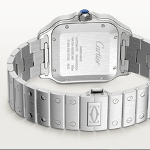 Cartier Santos De Silver Green Dial 41mm